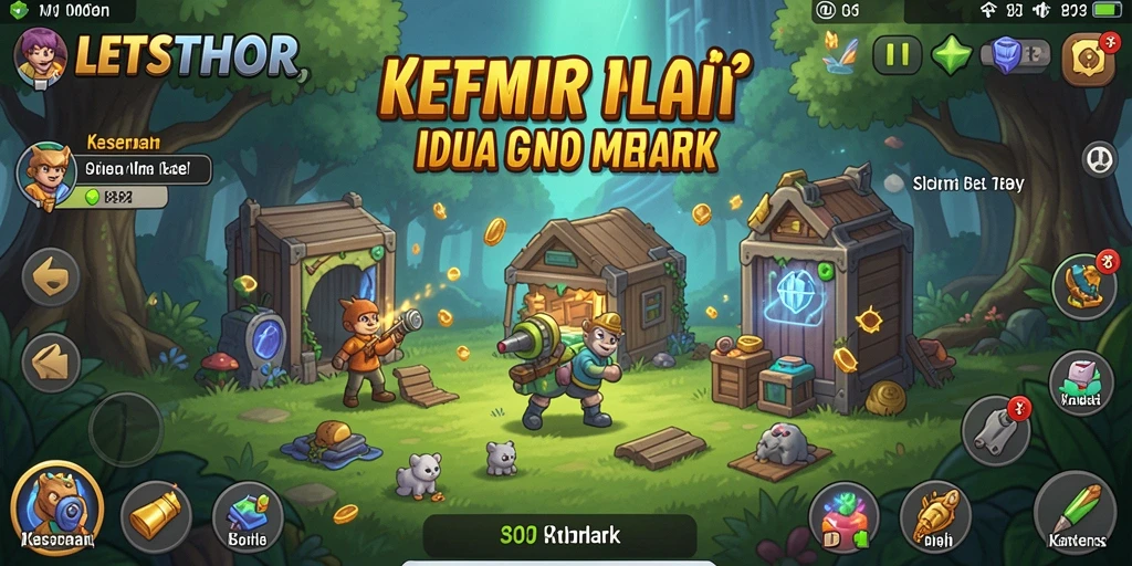 Tangkapan layar gameplay LETSTHOR yang menampilkan karakter dalam aksi Idle.