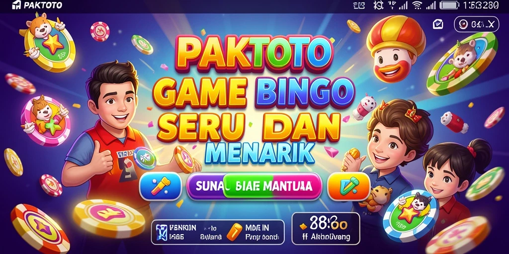 Screenshot utama PAKTOTO menampilkan suasana seru permainan Bingo.