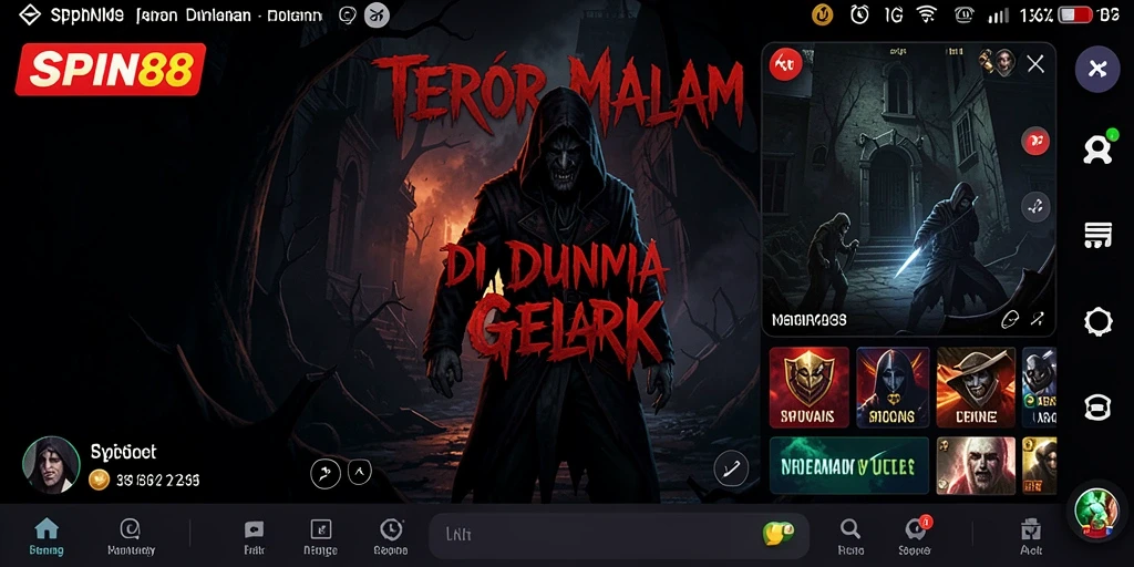 Gameplay SPIN88 menampilkan suasana yang mencekam dan menakutkan.