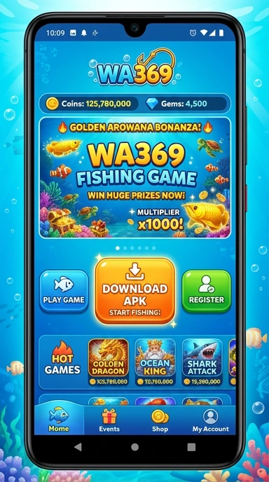 Screenshot antarmuka utama wa369, menampilkan katalog aplikasi yang beragam.